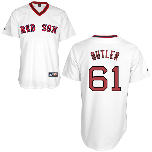 Daniel Butler #61 MLB Jersey-Boston Red Sox Men's Authentic Home Alumni Association Baseball Jersey